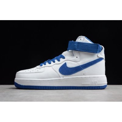 Nike Air Force 1 High Retro Qs Summit Beyaz / Kraliyet Mavisi Kaykay Ayakkabı Türkiye - B1MAXGZG